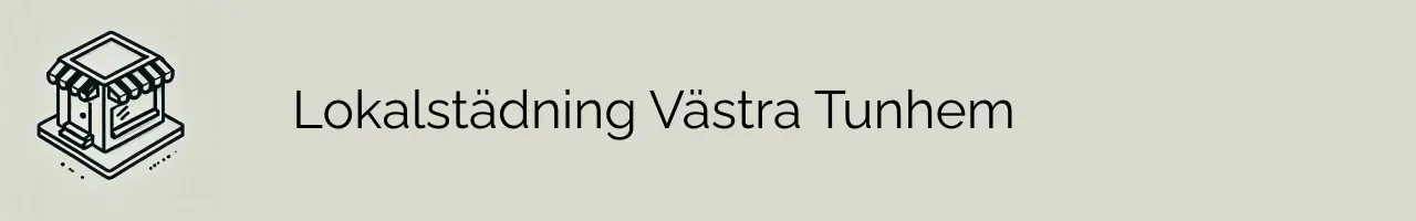 Lokalstädning Västra Tunhem